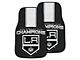 Carpet Front Floor Mats with Los Angeles Kings 2014 NHL Stanley Cup Champions Logo; Black (Universal; Some Adaptation May Be Required)