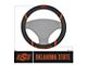 Steering Wheel Cover with Oklahoma State University Logo; Black (Universal; Some Adaptation May Be Required)