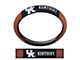 Grip Steering Wheel Cover with University of Kentucky Logo; Tan and Black (Universal; Some Adaptation May Be Required)