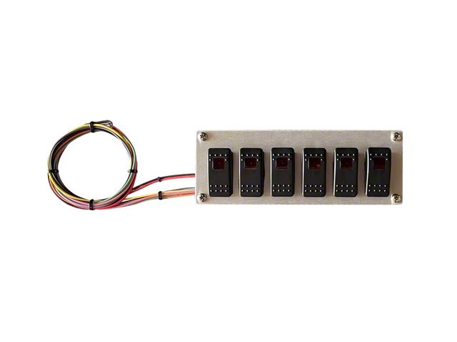 Rocker Switch Panel; 6-Position (Universal; Some Adaptation May Be Required)