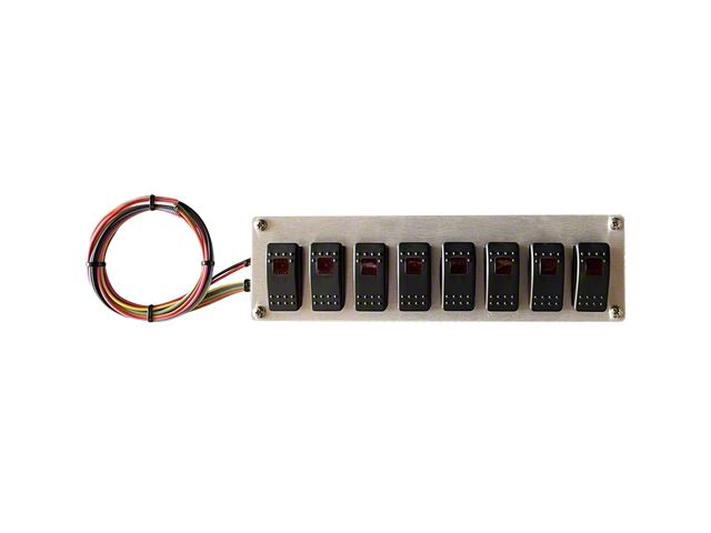 Rocker Switch Panel; 8-Position (Universal; Some Adaptation May Be Required)