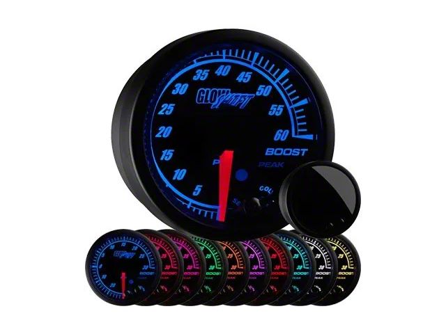 Narrowband Air/Fuel Ratio Gauge; Elite 10 Color (Universal; Some Adaptation May Be Required)