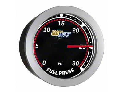30 PSI Fuel Pressure Gauge; Tinted (Universal; Some Adaptation May Be Required)
