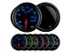 Oil Pressure Gauge; Tinted 7 Color (Universal; Some Adaptation May Be Required)