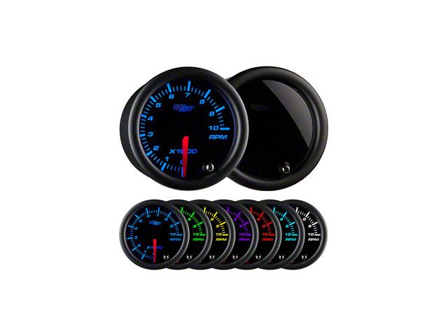 2-Inch Tachometer Gauge; Tinted 7 Color (Universal; Some Adaptation May Be Required)