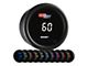 Digital 60 PSI Boost Gauge; Black 10 Color (Universal; Some Adaptation May Be Required)