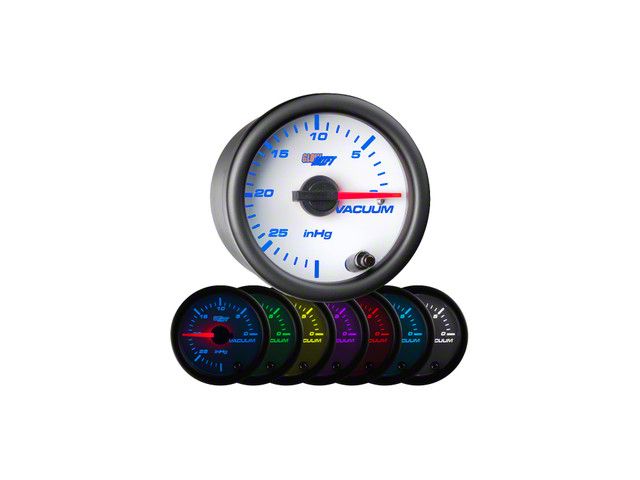 Vacuum Gauge; White 7 Color (Universal; Some Adaptation May Be Required)