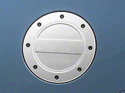 SpeedForm Bullitt Style ABS Fuel Door Cover; Silver (24-26 Mustang)