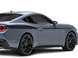 SEC10 Arrow Stripes; Matte Black (24-26 Mustang Fastback)