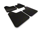 Rally Armor Universal UR Black Mud Flaps with Metallic Black Logo; Front and Rear (Universal; Some Adaptation May Be Required)