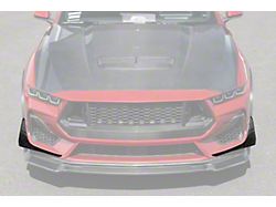 EOS Performance Package Front Splitter Canards; Carbon Fiber (24-26 Mustang GT)