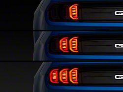 Sequential LED Tail Lights; Glossy Black Housing; Smoked Lens (15-23 Mustang)