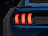 JC April RGB LED Tail Lights; Black Housing; Smoked Lens (15-23 Mustang)