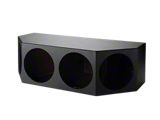 Quad 10-Inch Front Facing Subwoofer Box; Poly Coated (82-92 Firebird)