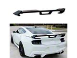 SuperAutoUSA Rear Wing Spoiler with Gurney Flap; Matte Black (24-26 Mustang)