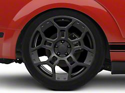 GTD Style Satin Black Wheel; Rear Only; 20x11; 50mm Offset (05-09 Mustang)