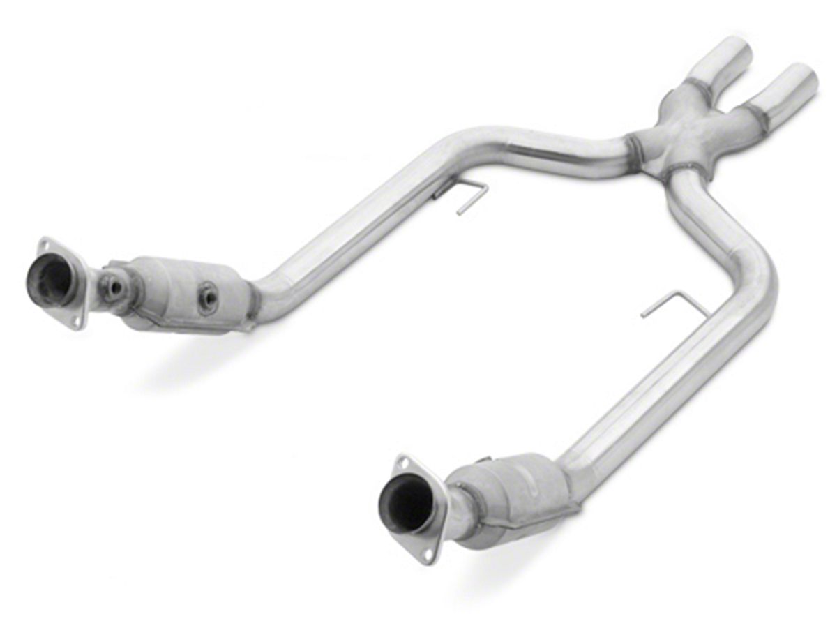 Fit 96-98 Ford Mustang Sn-95 V8 4.6 2.5/"Stainless Racing Catback Exhaust X-Pipe