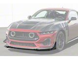 GTV Style Add-On Front Chin Splitter; Glossy Black (24-26 Mustang)