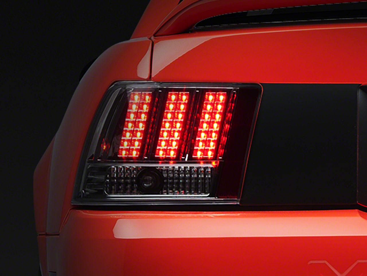 Axial Mustang LED Tail Lights; Chrome Housing; Clear Lens 49044 (99-04 ...