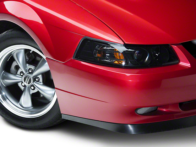 Axial Projector Headlights and Black LED Tail Lights; Smoked (99-04 Mustang, Excluding Cobra)