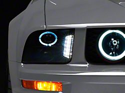 Raxiom LED Halo Projector Headlights; Black Housing; Smoked Lens (05-09 GT, V6)