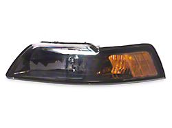 Axial Stock Replacement Headlights; Black Housing; Clear Lens; Driver Side (99-04 All)