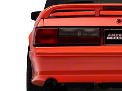 Axial Stock Replacement Tail Light; Black Housing; Red/Clear Lens; Driver Side (87-93 Mustang LX)