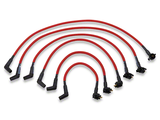 Performance Distributors Livewires 10mm Spark Plug Wires; Red (94-98 Mustang V6)
