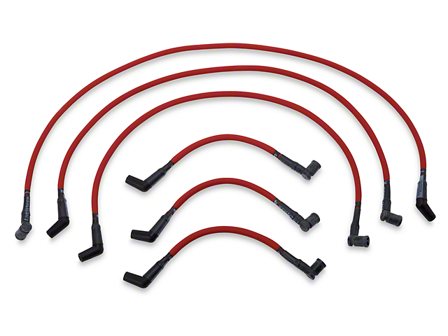 Performance Distributors Livewires 10mm Spark Plug Wires; Red (01-04 Mustang V6)