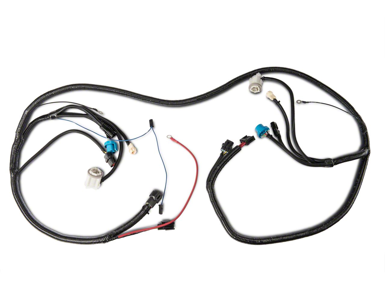 OPR Mustang Front Light Wiring Harness 525015 (91-93 All ... 93 sportster wiring harness 