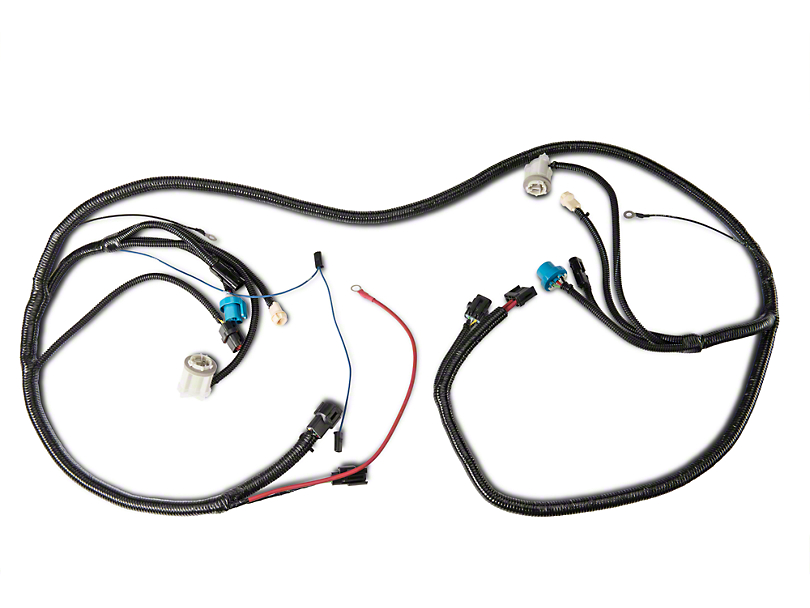 OPR Mustang Front Light Wiring Harness 525015 (91-93 All ... power mirror wiring schematic 7 pin 