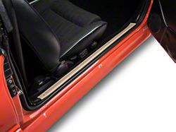 OPR Tan Door Sill Plates (79-93 Mustang)