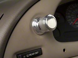 SpeedForm Modern Billet Headlight Knob; Polished (94-04 Mustang)
