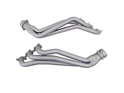 BBK 1-3/4-Inch Long Tube Headers; Polished Silver Ceramic Titanium (11-17 Mustang V6)