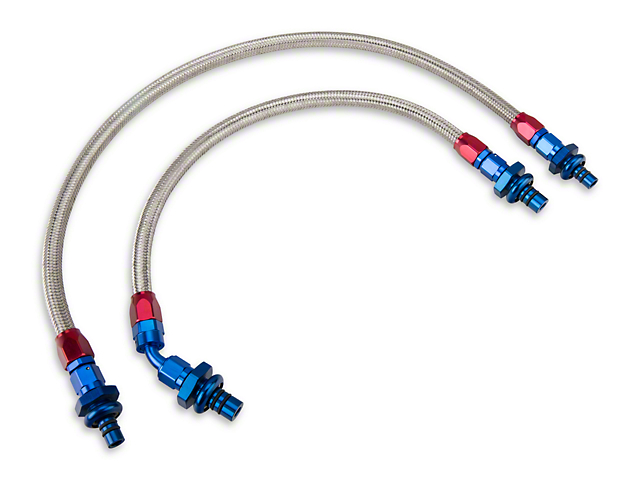 Russell Stainless Steel; AN Fuel Line Kit (87-93 5.0L Mustang)