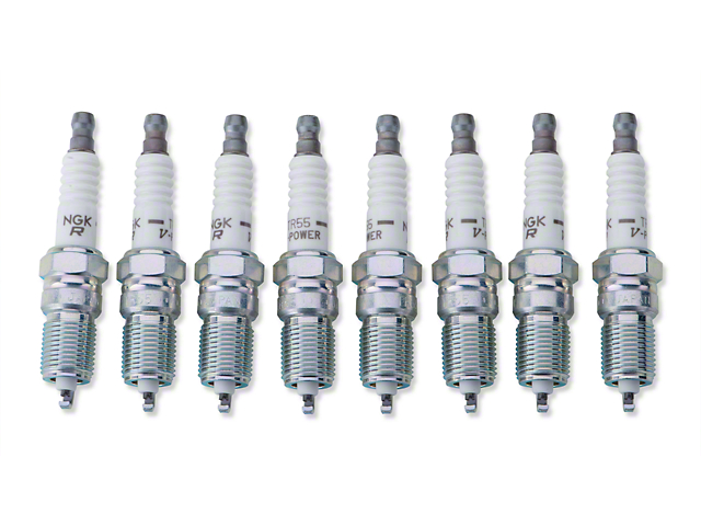 NGK V-Power Performance Spark Plugs (93-01 Cobra; 96-04 GT, Mach 1; 98-04 V6)