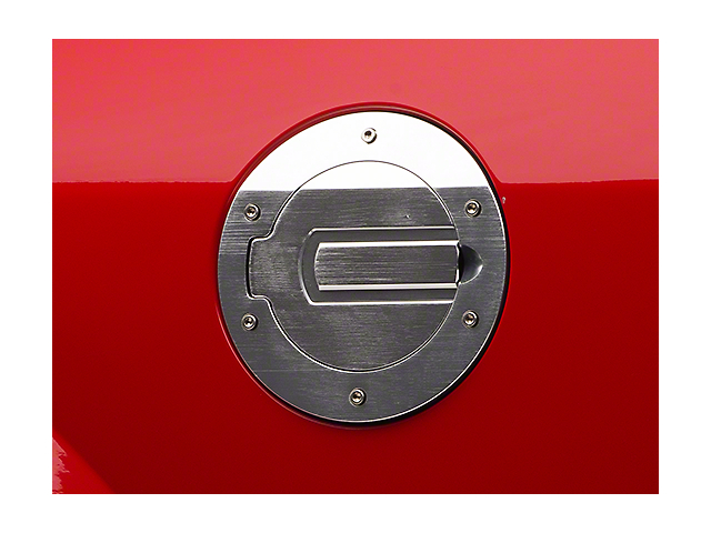 SHR Fuel Door; Brushed (05-09 Mustang)