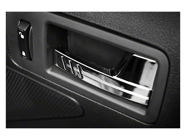 SHR Billet Interior Door Handles; Chrome (05-14 Mustang)