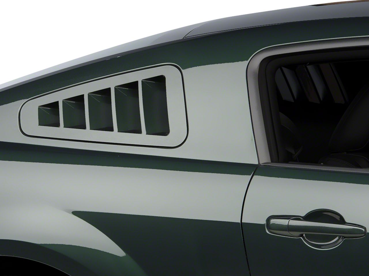 2008 mustang bullitt quarter window louvers