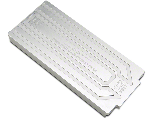 SHR Fuse Box Cover; Brushed Satin (10-14 Mustang)