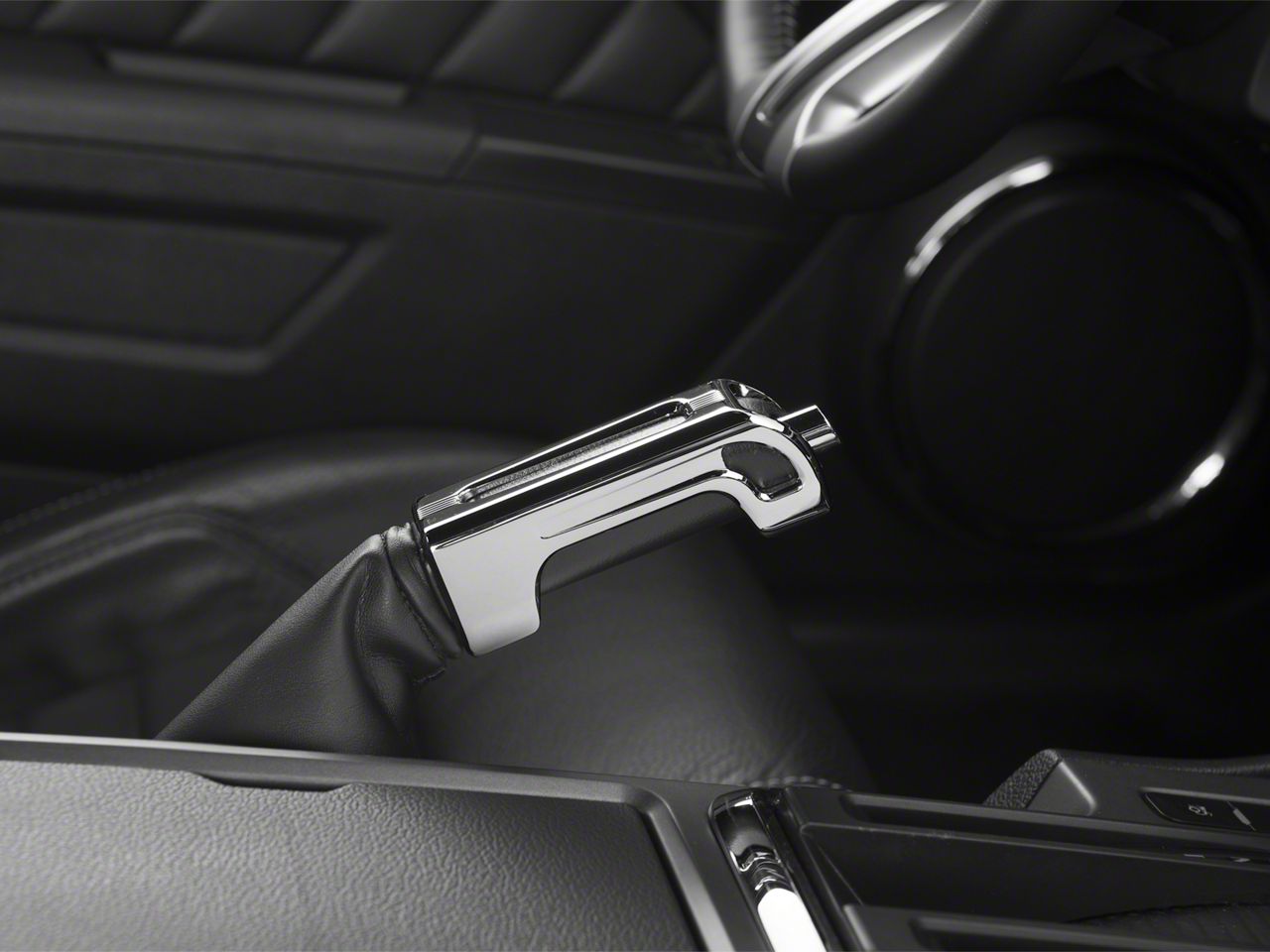 SHR Mustang Chrome EBrake Handle Leather S297530LC (1012 All)