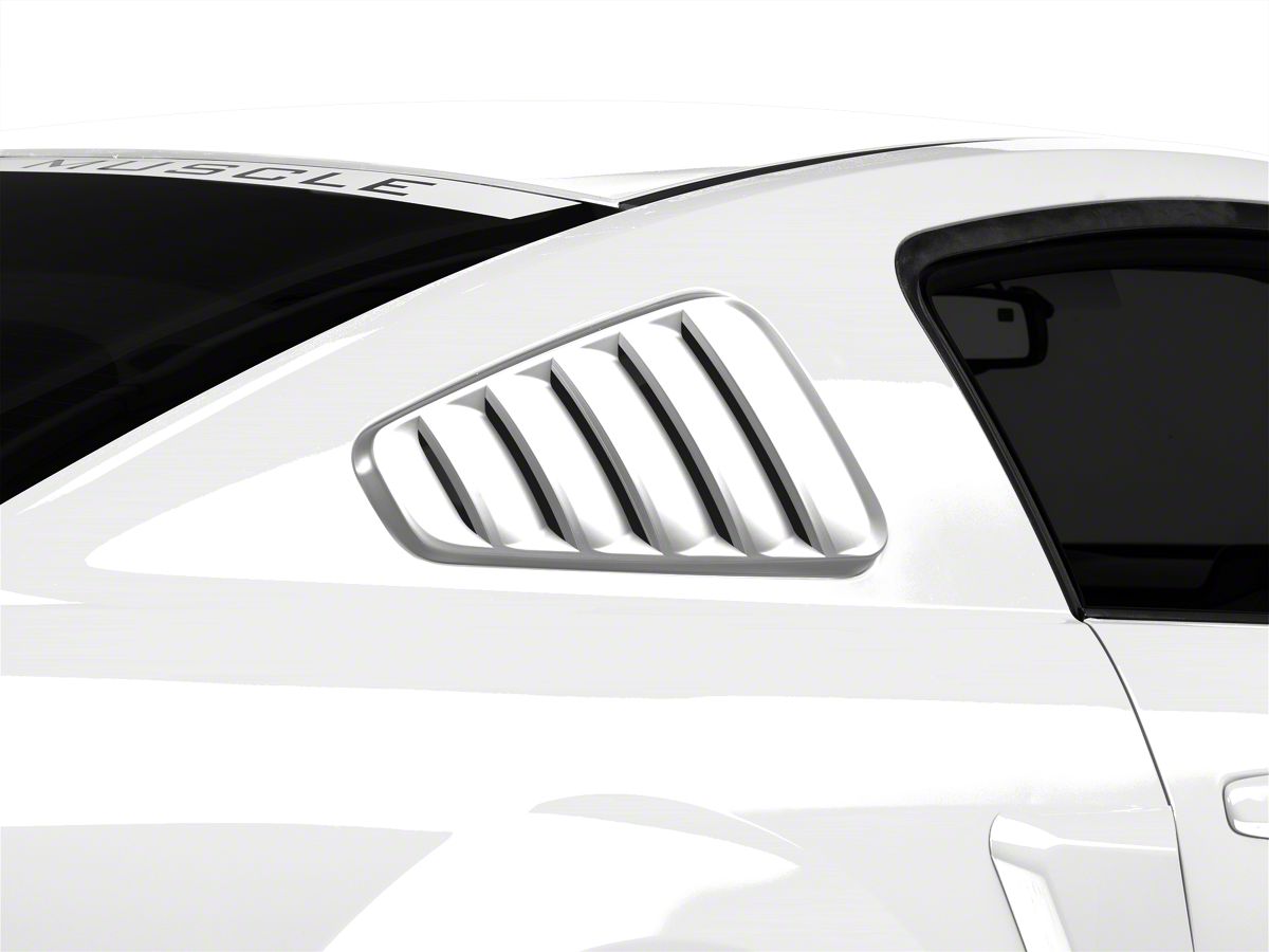 For 2005-2014 Ford Mustang Retro Quarter Panel Window Louver Slotted