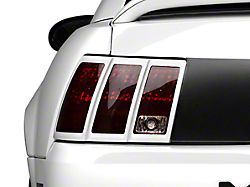 MMD Tail Light Trim; Pre-Painted (99-04 Mustang)