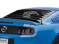 Rear Window Louver; Smooth Aluminum (10-14 Coupe)
