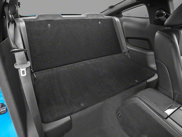 SpeedForm Rear Seat Delete Kit; Black (05-14 Mustang Coupe)