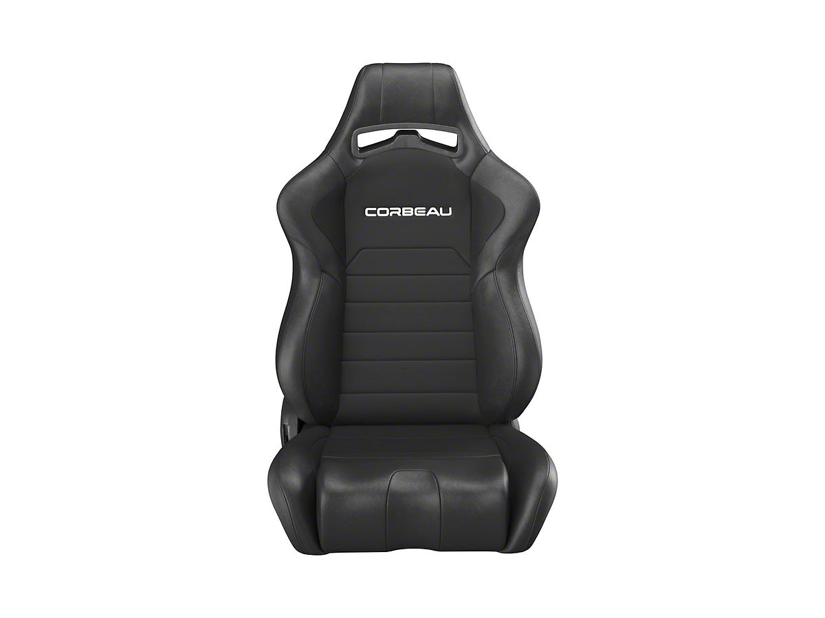Corbeau Mustang Lg1 Racing Seats Wide Black Pair 25501wpr