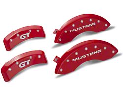MGP Red Caliper Covers with GT Logo; Front and Rear (99-04 Mustang GT, V6)