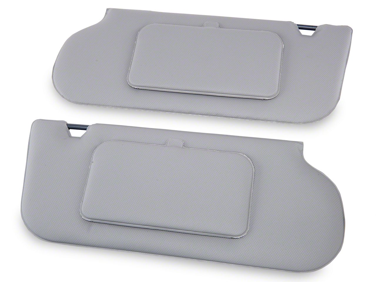 TMI Mustang Vinyl T-Top/Sunroof Sun Visors w/ Mirrors - Titanium Gray ...