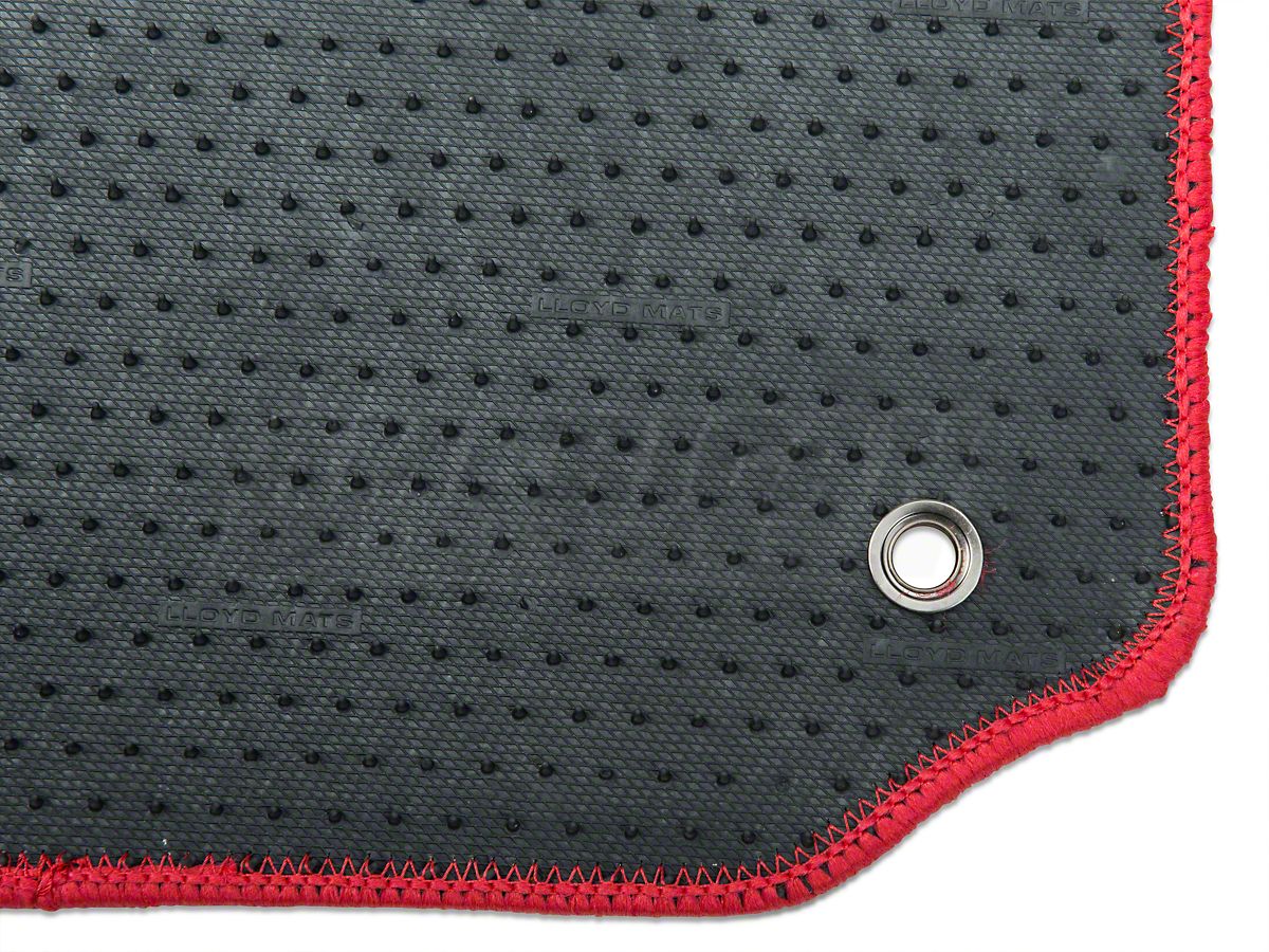 Lloyd Mustang Front Rear Floor Mats W Black Gt Logo Red 12177