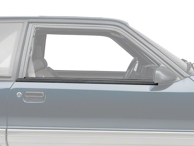 OPR Exterior Door Window Belt Molding Trim (87-93 Mustang Coupe, Hatchback)